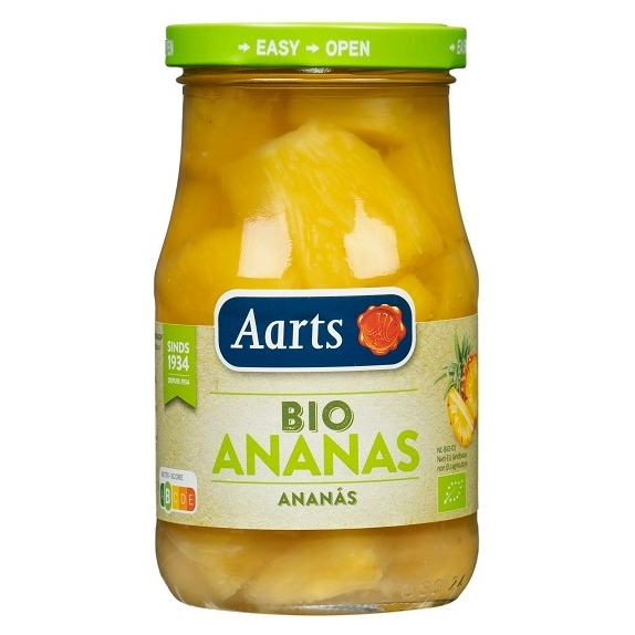 Ananas kawałki w lekkim syropie 350 g BIO Aarts cena 12,69zł