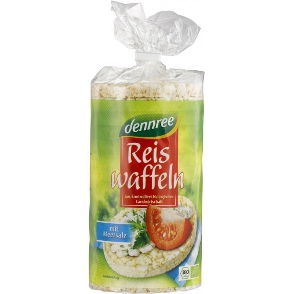 Wafle ryżowe pełnoz z solą 100 g Dennree cena 4,50zł