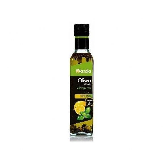 Oliwa z oliwek z dodatkiem bazylii i cytryny 250 ml Olandia cena 21,30zł