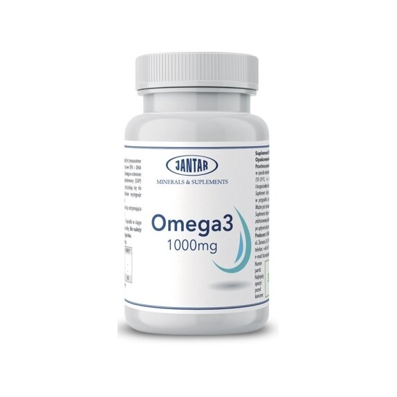 Jantar omega 3 1000 mg  90 kapsułek  cena 8,85$