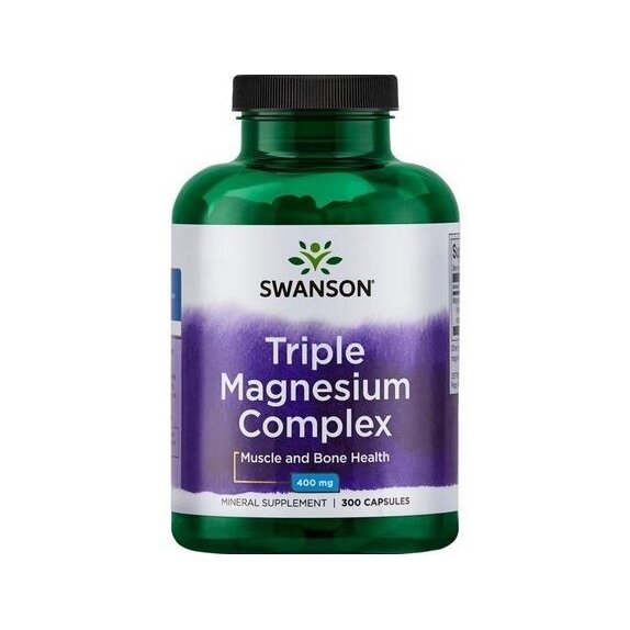 Swanson Triple Magnesium Complex 300 kapsułek cena 15,12$