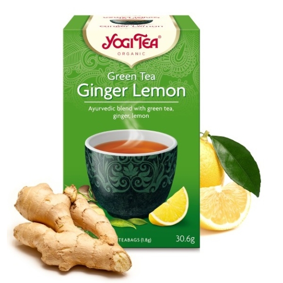 Herbata zielona imbirowo cytrynowa 17 saszetek BIO Yogi Tea cena 13,50zł