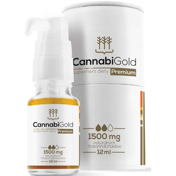 CannabiGold Premium 1500 mg 12 ml HemPoland  cena 269,90zł