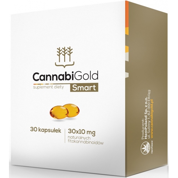 CannabiGold Smart 10 mg 30 kapsułek HemPoland cena 55,00zł