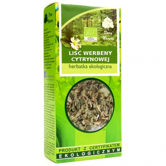 Herbatka liść werbeny cytrynowej BIO 25 g Dary Natury cena 8,35zł