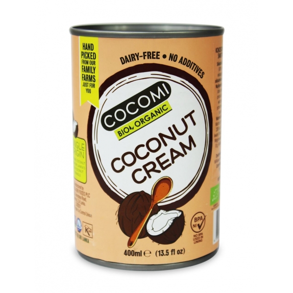 Zagęszczony produkt kokosowy bez gumy guar puszka 400 ml BIO Cocomi cena 10,45zł