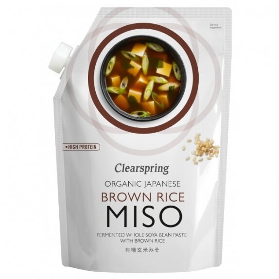 Miso z brązowego ryżu 300 g BIO Clearspring cena 10,04$
