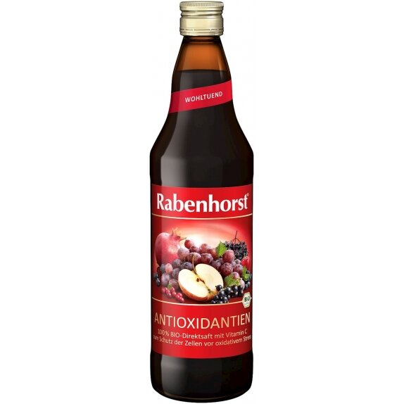 Rabenhorst sok wieloowocowy antyoksydant 750 ml BIO cena 4,60$