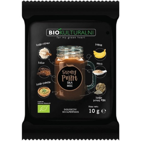 Mieszanka superfoods strong point 10 g Biokulturalni cena 4,70zł