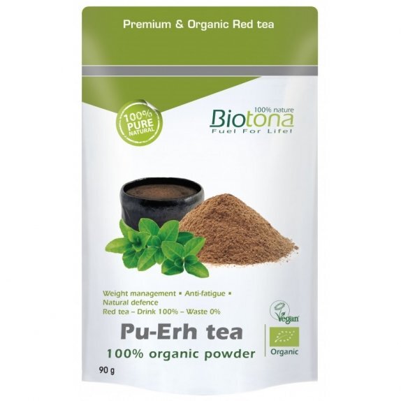 Herbata Pu-Erh w proszku BIO 90 g Biotona cena 58,85zł