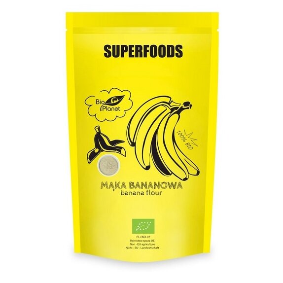 Mąka bananowa 200 g BIO Bio Planet cena 3,16$
