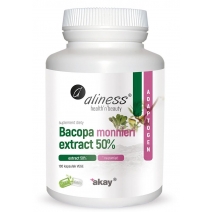 Aliness bacopa monnieri extract 50%, 500 mg 100 kapsułek