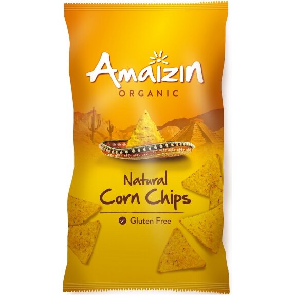 Chipsy kukurydziane solone bezglutenowe 250g BIO Amaizin cena 12,29zł