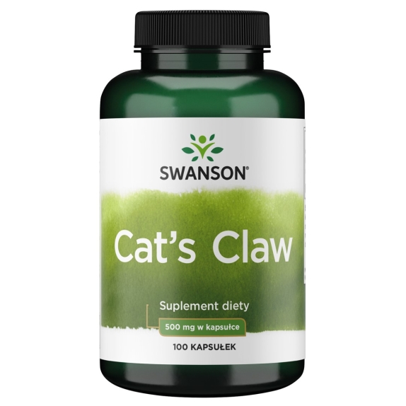 Swanson Cat's Claw 500 mg 100 kapsułek cena 6,96$