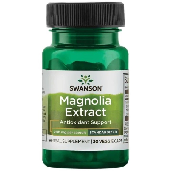Swanson Magnolia lekarska ekstrakt 200mg 30 kapsułek cena 10,77$