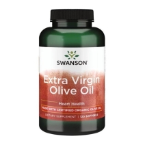 Swanson olive oil extra virgin 1000 mg 120 kapsułek