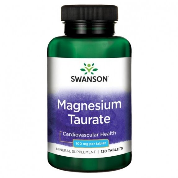 Swanson Taurynian Magnezu 100mg 120 tabletek cena 19,41$