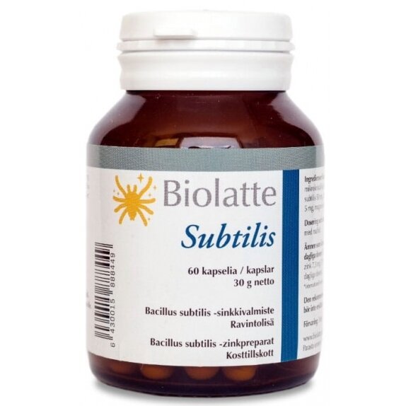 Biolatte Subtilis (Bakterie, Cynk) 60 kapsułek cena 150,00zł