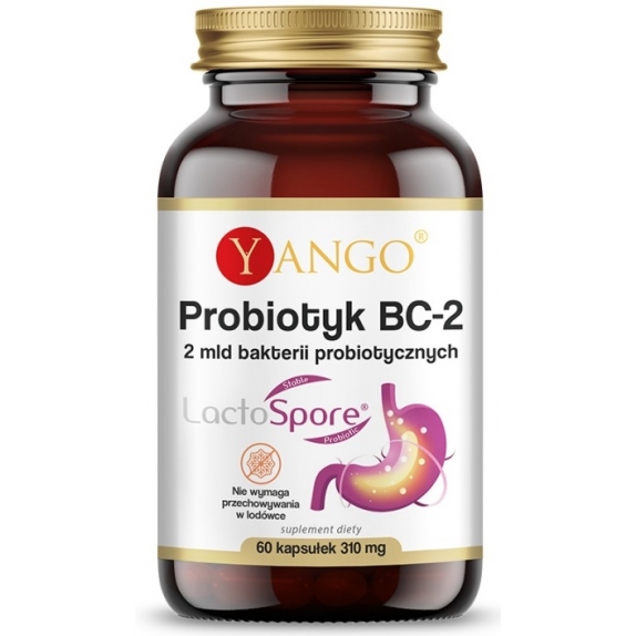 Probiotyk BC-2 - 60 kapsułek Yango cena €11,07