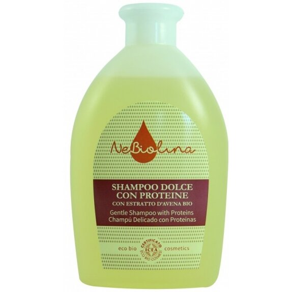 Delikatny szampon z proteinami certyfikowany 500 ml NeBiolina cena 27,50zł
