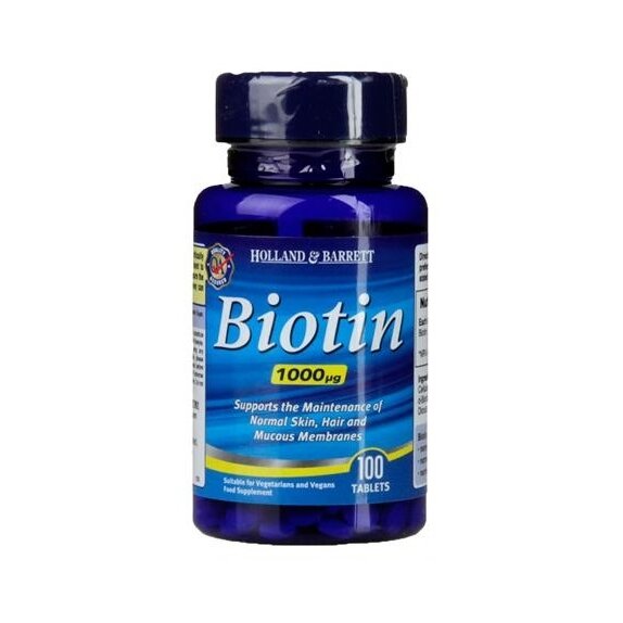 Biotin 1000 mg 100 kapsułek Holland&Barrett cena 9,80zł