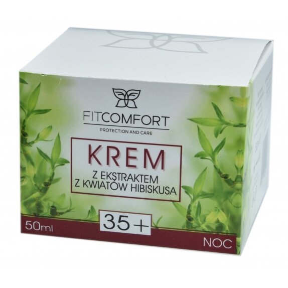 Fitcomfort Krem z ekstraktem z kwiatów hibiskusa 35+ na noc 50 ml cena 49,90zł