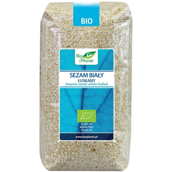 Sezam biały łuskany 500 g BIO Bio Planet cena 14,49zł