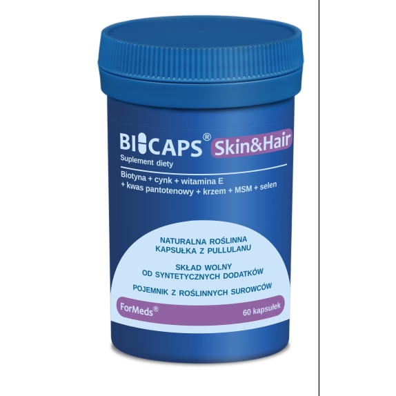 Bicaps Skin&Hair 60 kapsułek Formeds cena €13,59