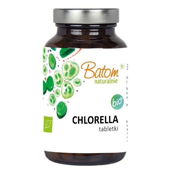 Chlorella 400 mg 300 tabletek BIO Batom  cena 14,55$