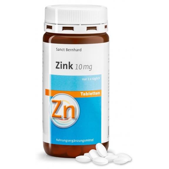 Cynk 10 mg 210 tabletek Sanct Bernhard cena 8,91$