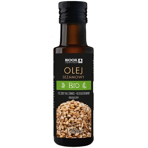 Olej sezamowy tłoczony na zimno 100ml BIO BioOil cena 4,20$