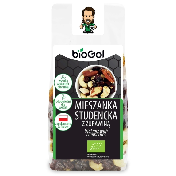 Mieszanka studencka z żurawiną 150 g BIO BioGol cena €3,05
