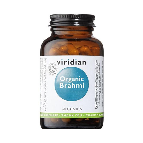 Viridian Ekologiczna Brahmi (Bacopa monnieri) 300 mg 60 kapsułek cena €15,63