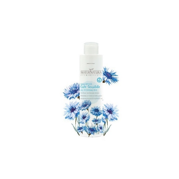 MaterNatura szampon z kwiatem chabru do wrażliwej skóry głowy 250 ml cena 40,50zł