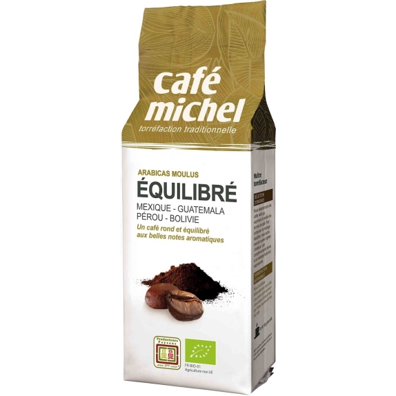 Kawa mielona Arabica 100 % Premium Equilibre fair trade BIO 250 g Cafe Michel cena 7,20$