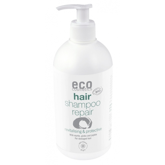 Eco cosmetics szampon regenerujący z liściem mirtu, ginkgo i jojoba 500 ml cena €11,96