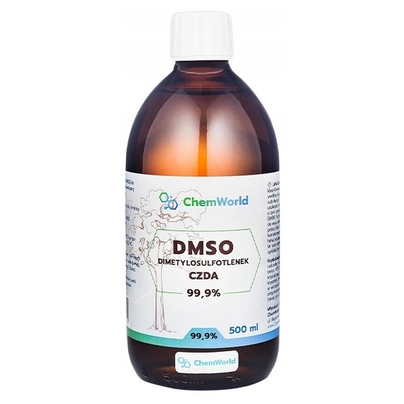 DMSO Dimetylosulfotlenek CZDA 500 ml ChemWorld cena 18,49$