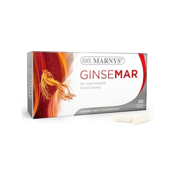 Ginsemar Żeń-szeń KOREAŃSKI 500 mg 30 kapsułek MARNYS cena 16,20$