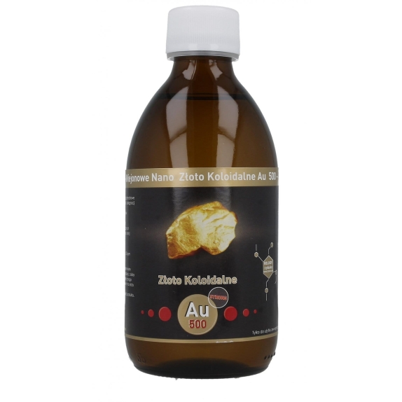 Niejonowe Złoto Koloidalne (Au) płyn 50PPM 300ml Vitacolloids cena €33,06