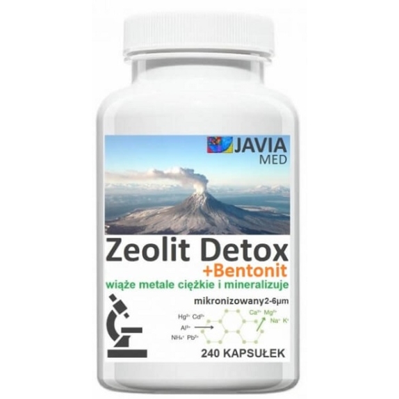 Javia Med Zeolit + Bentonit Detox 240 kapsułek cena 42,93$
