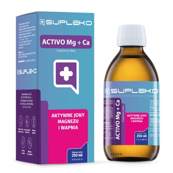 Activo Aktywne jony magnezu i wapnia (Activo Mg + Ca)  250 ml cena 26,73$