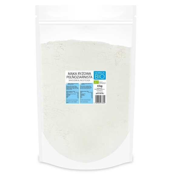 Mąka ryżowa pełnoziarnista 4 kg BIO Horeca cena €13,49