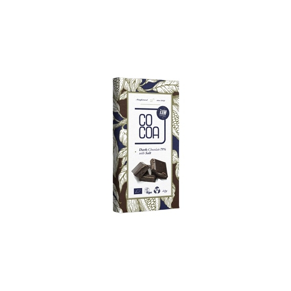 Czekolada ciemna 75% z solą BIO 50g Cocoa cena €2,62