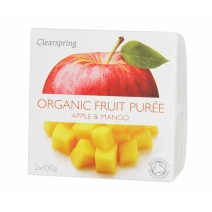 Deser jabłko-mango DUOPAK 2x200 g BIO Clearspring data ważności 31.05.2024 KWIETNIOWA PROMOCJA!