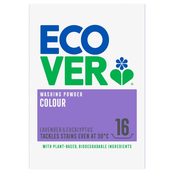 Ecover proszek do prania kolorowych tkanin lavender & eucalyptus 1,2 kg cena 10,58$