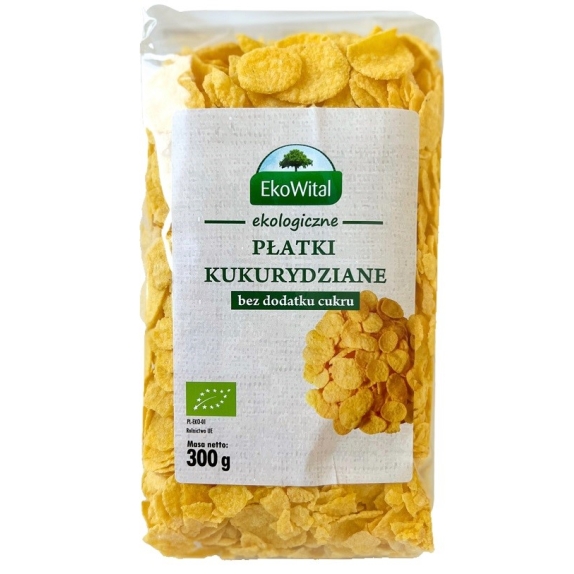 Płatki kukurydziane bez dodatku cukru 300 g BIO Eko-Wital cena €1,76