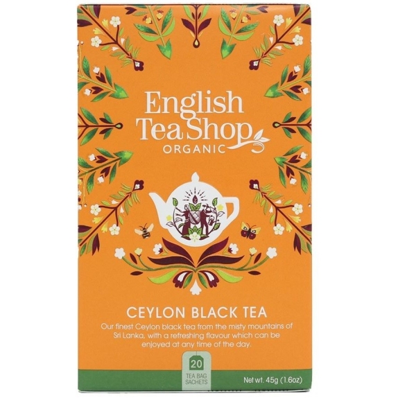 Herbata czarna cejlońska 20 saszetek x 2,25g (45g) BIO English tea cena 15,09zł