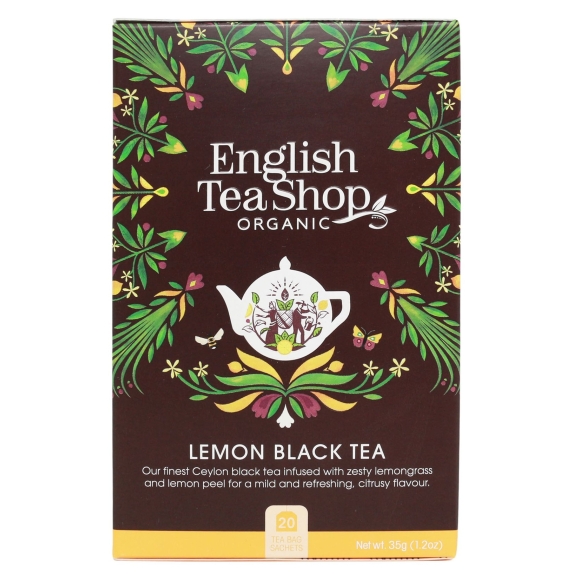 Herbata czarna z trawą cytrynową 20 saszetek x 1,75g (35 g) BIO English tea cena 15,09zł