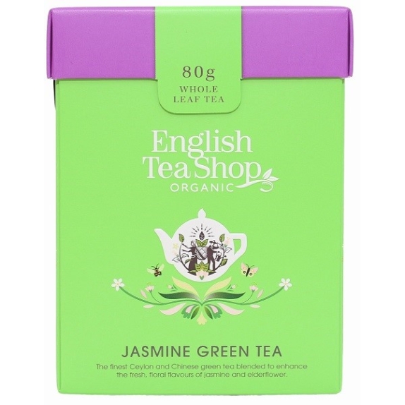 Herbata sypana zielona jaśminowa 80 g BIO English tea cena €7,72