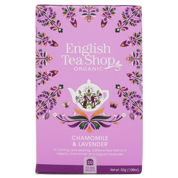 Herbata ziołowa z rumianekiem i lawendą 20 saszetek x 1,5g (30 g) BIO English tea cena €3,01